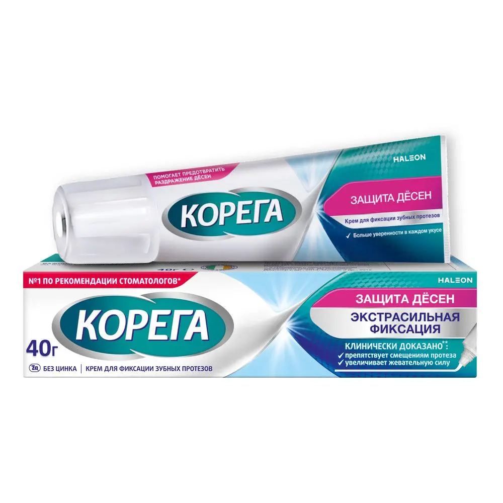 Корега защита десен крем без ароматизаторов 40 г