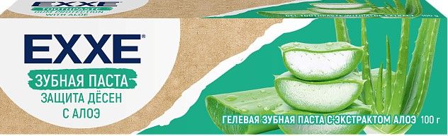 EXXE зубная паста защита дёсен с алоэ 100 гр