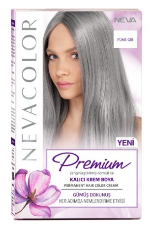 Nevacolor PRЕMIUM стойкая крем краска для волос SMOKE GRAY дымчато серый