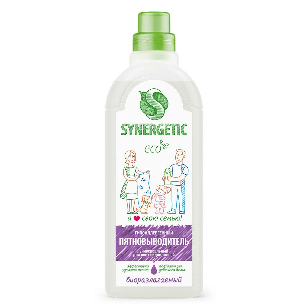 Synergetic пятновыводитель для одежды 1 л