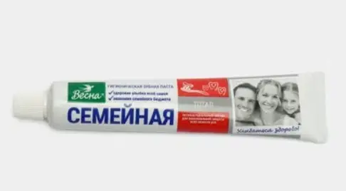 ВЕСНА Семейная Зубная паста тотал, 90 г без пенала