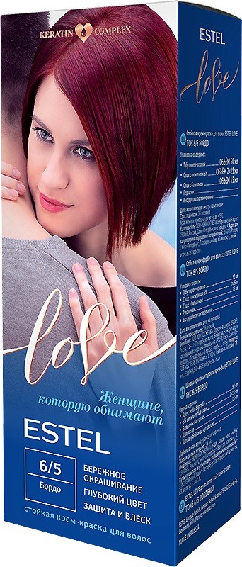 ESTEL LOVE Крем-краска 6/5 бордо
