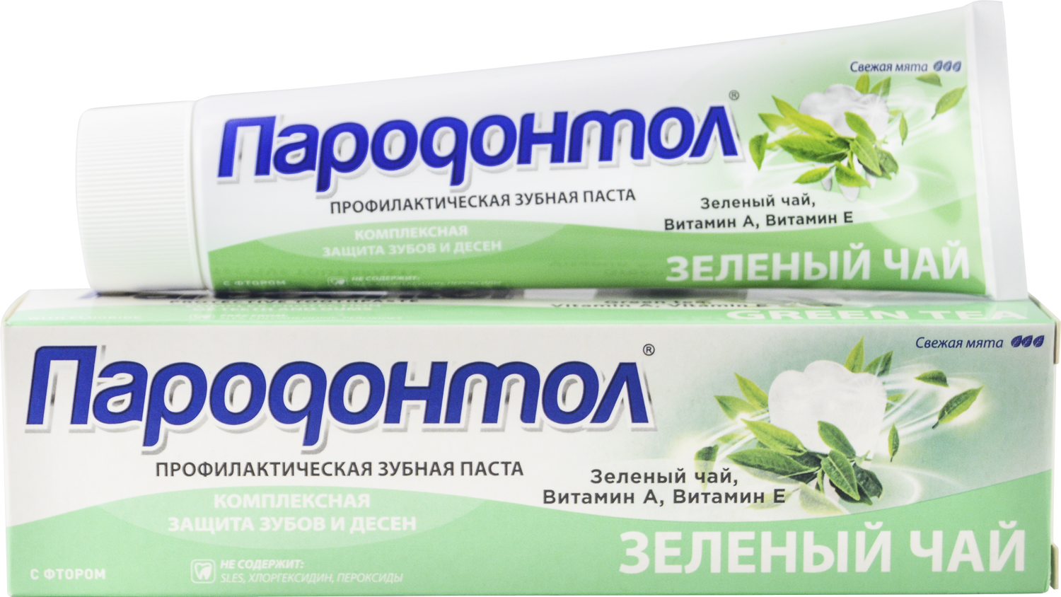 Пародонтол зубная паста  с экстрактом зеленого чая 124 г