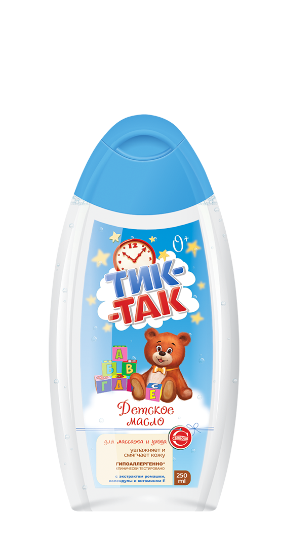 Тик-Так детское масло для массажа и ухода 250 мл