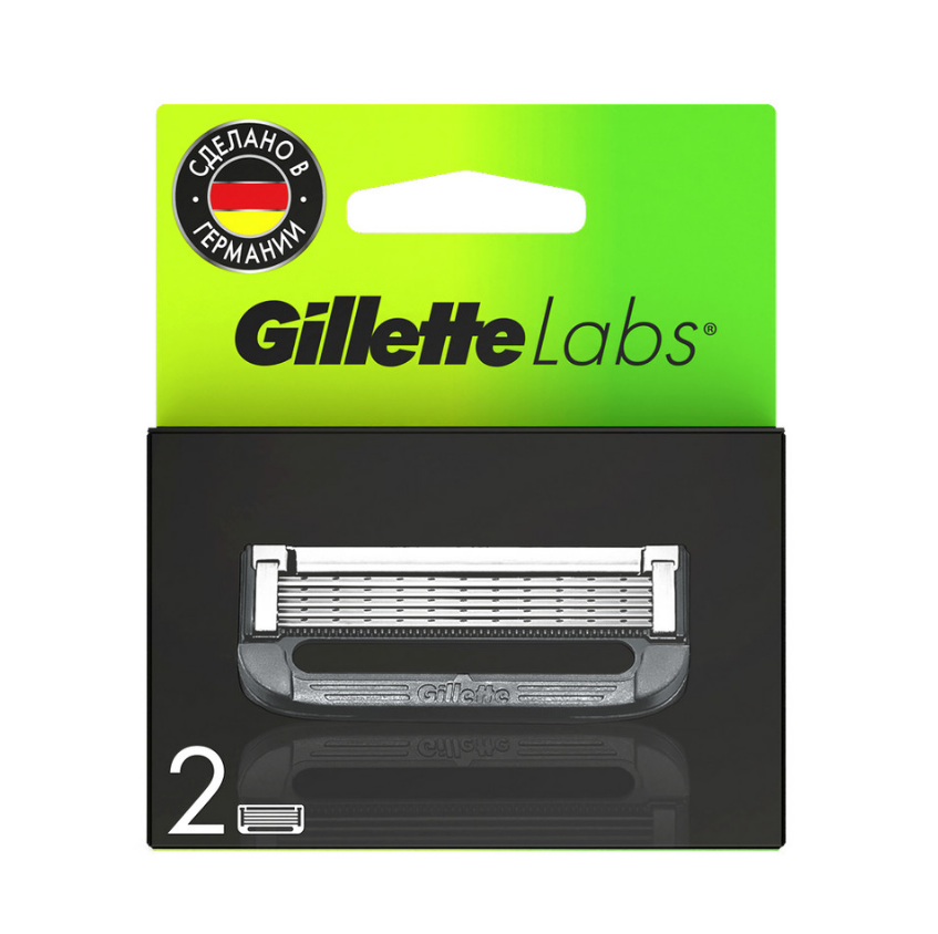 Gillette кассеты labs 2 шт