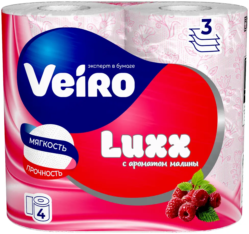 Veiro туалетная бумага 3 х слойная aroma 4 шт