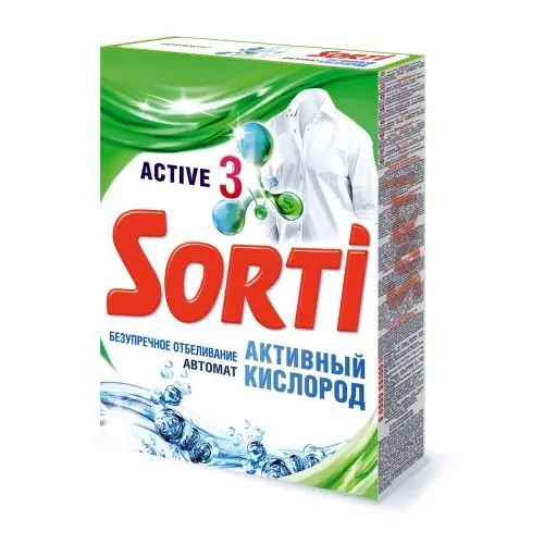 Sorti автомат активный кислород стиральный порошок 350 г