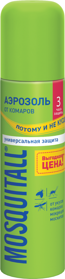 Mosquitall аэрозоль универсальная защита от комаров 150 мл