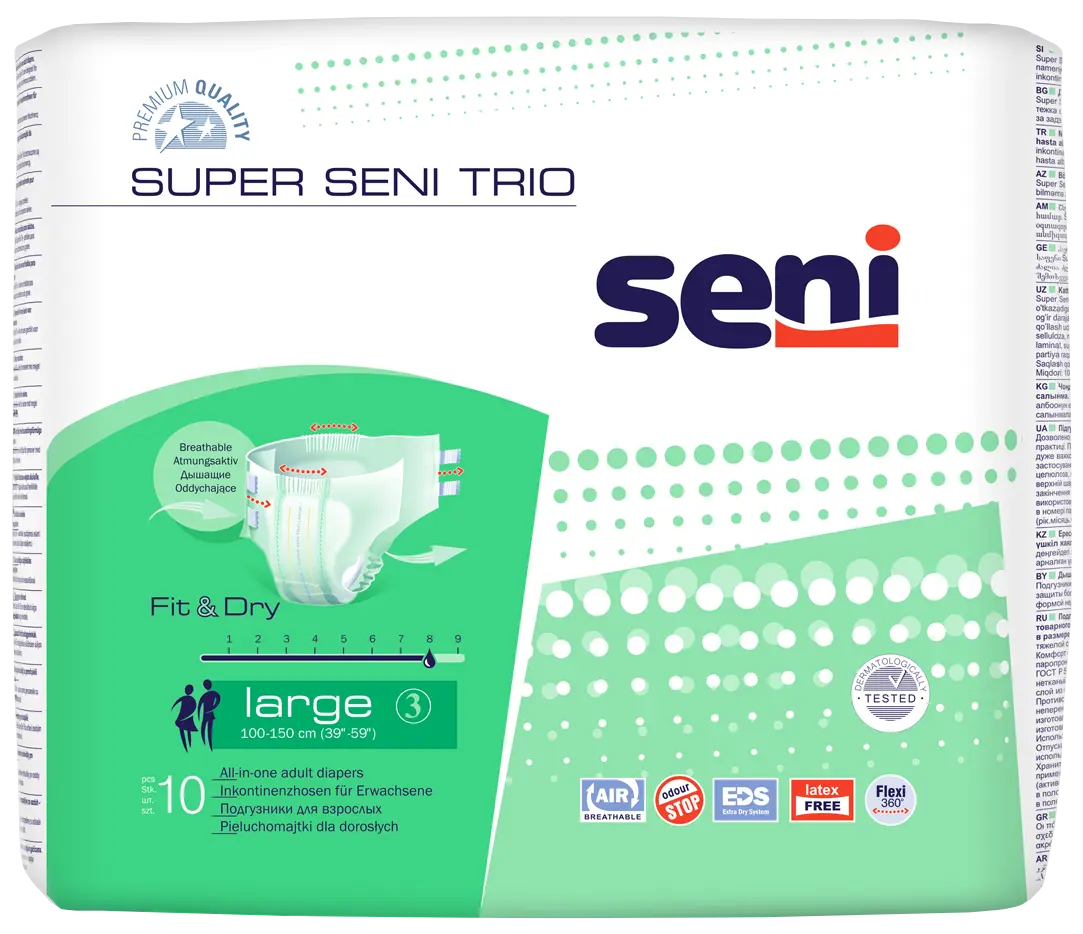 Подгузники BELLA SUPER SENI TRIO по 10 шт