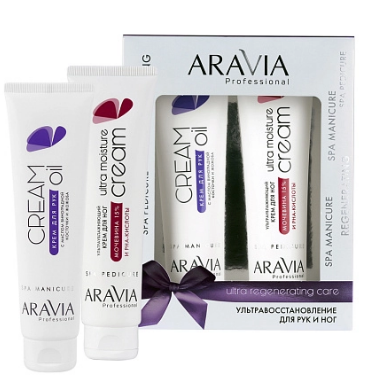ARAVIA Professional набор кремов ультравосстановление для рук и ног ultra regenerating care