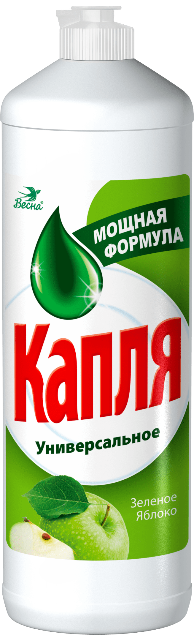 КАПЛЯ VOX средство для мытья посуды новая формула яблоко 1000 г