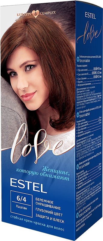 ESTEL LOVE Крем-краска 6/4 каштан