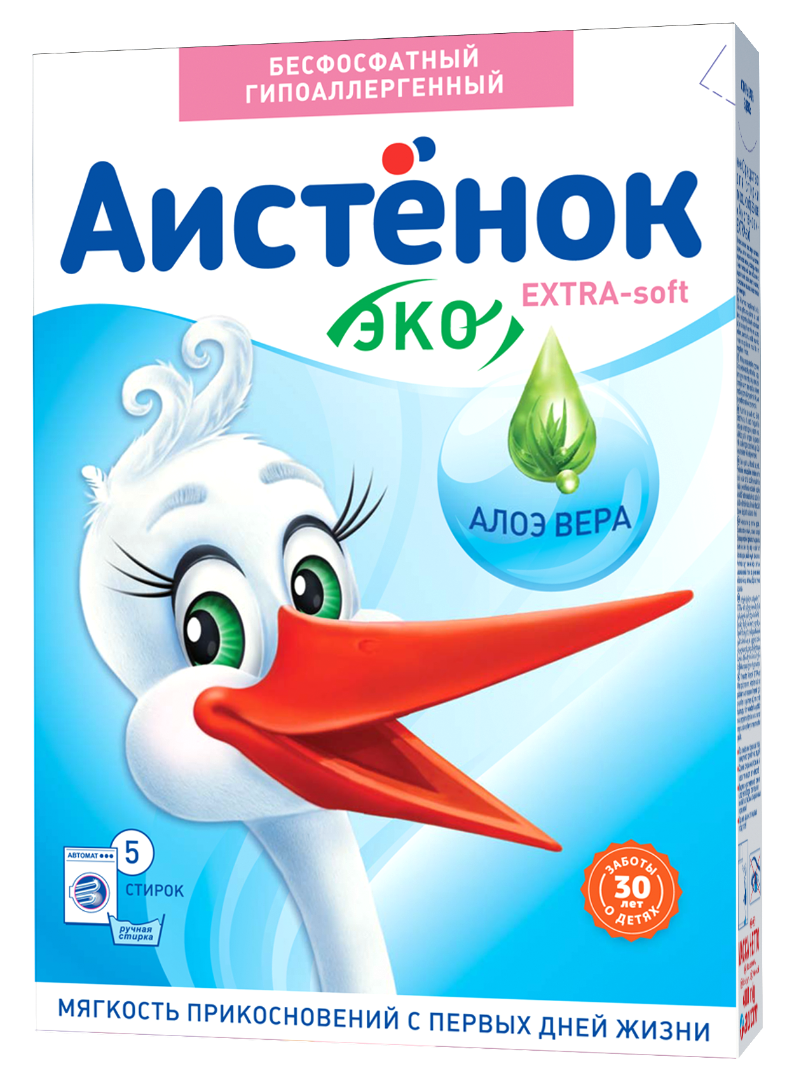 Аистенок extra soft стиральный порошок детский 400г