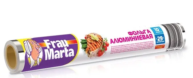 Русалочка фольга алюминиевая 10мх29см в пленке