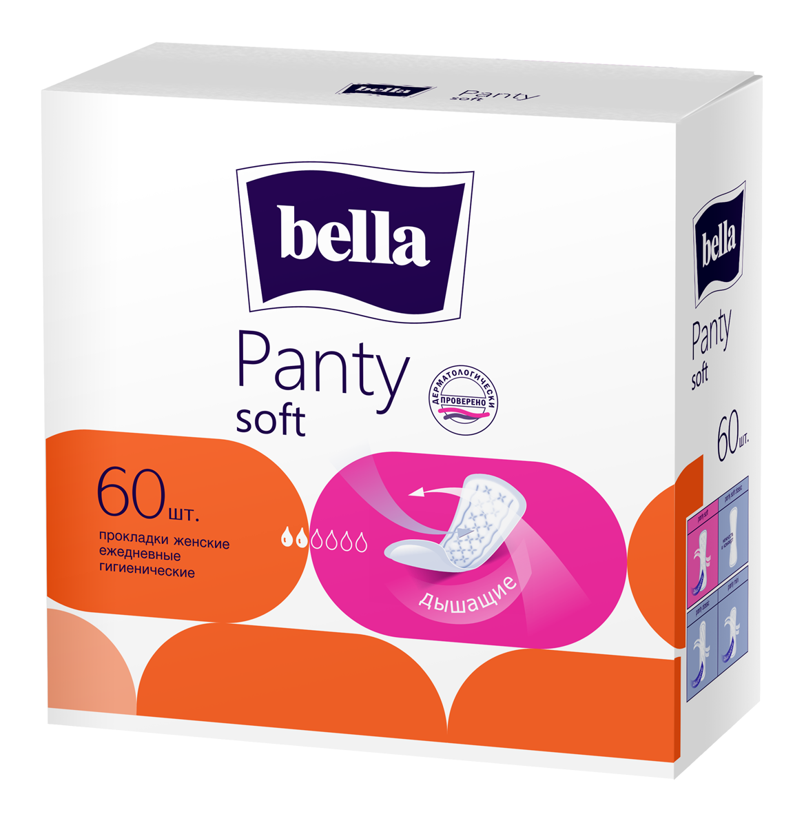 BELLA Прокладки ежедневные PANTY SOFT, 60 шт.