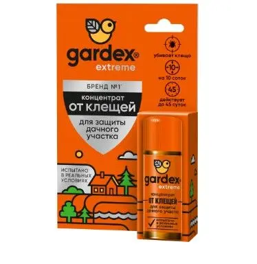 Gardex extreme концентрат для защиты дачного участка от клещей 50 мл