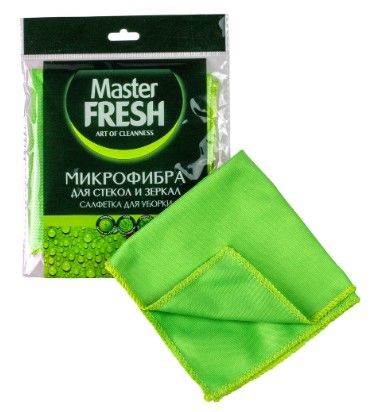 Master FRESH микрофибра для стекол и зеркал 1шт 30*30см