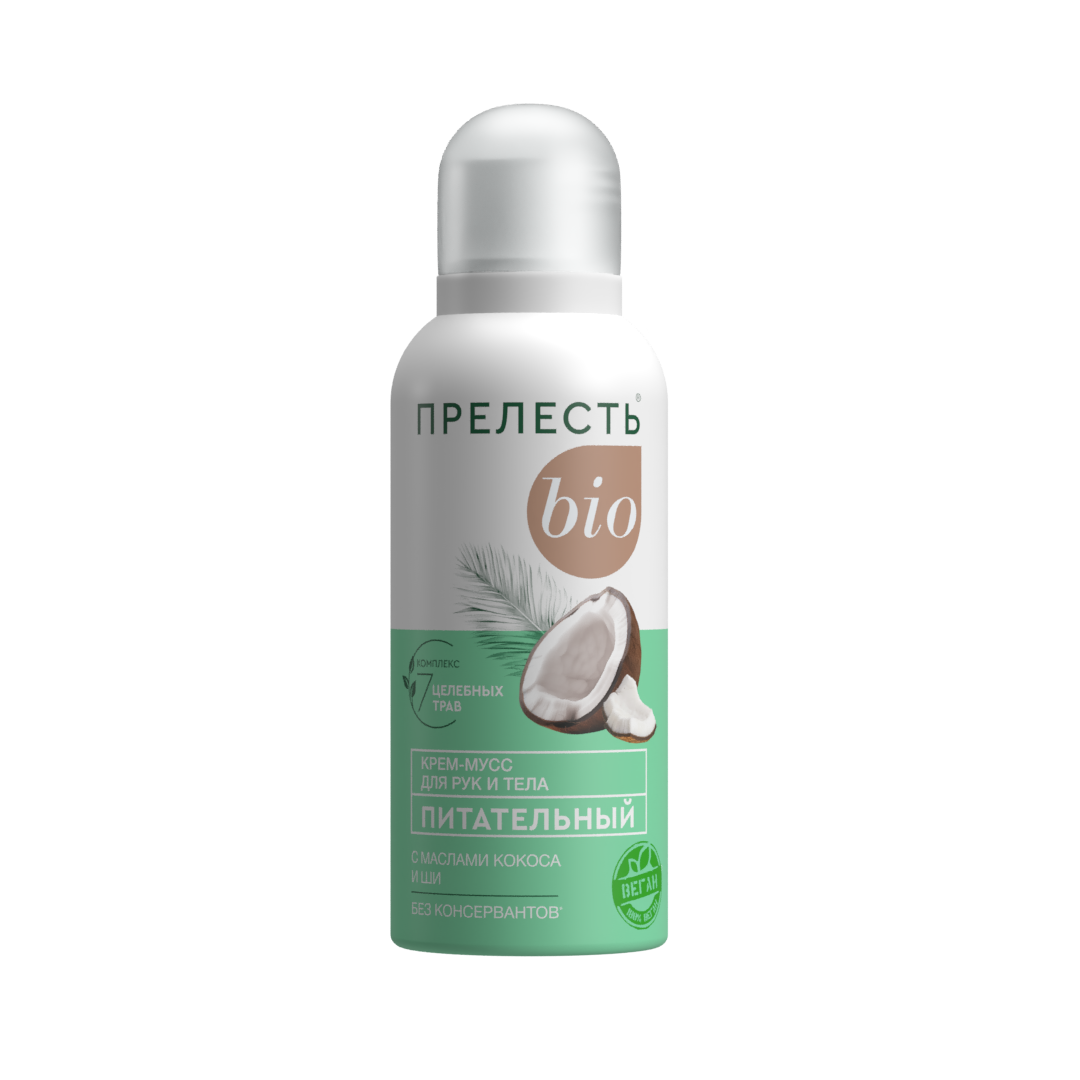Прелесть Bio крем мусс для рук и тела питательный 100 мл