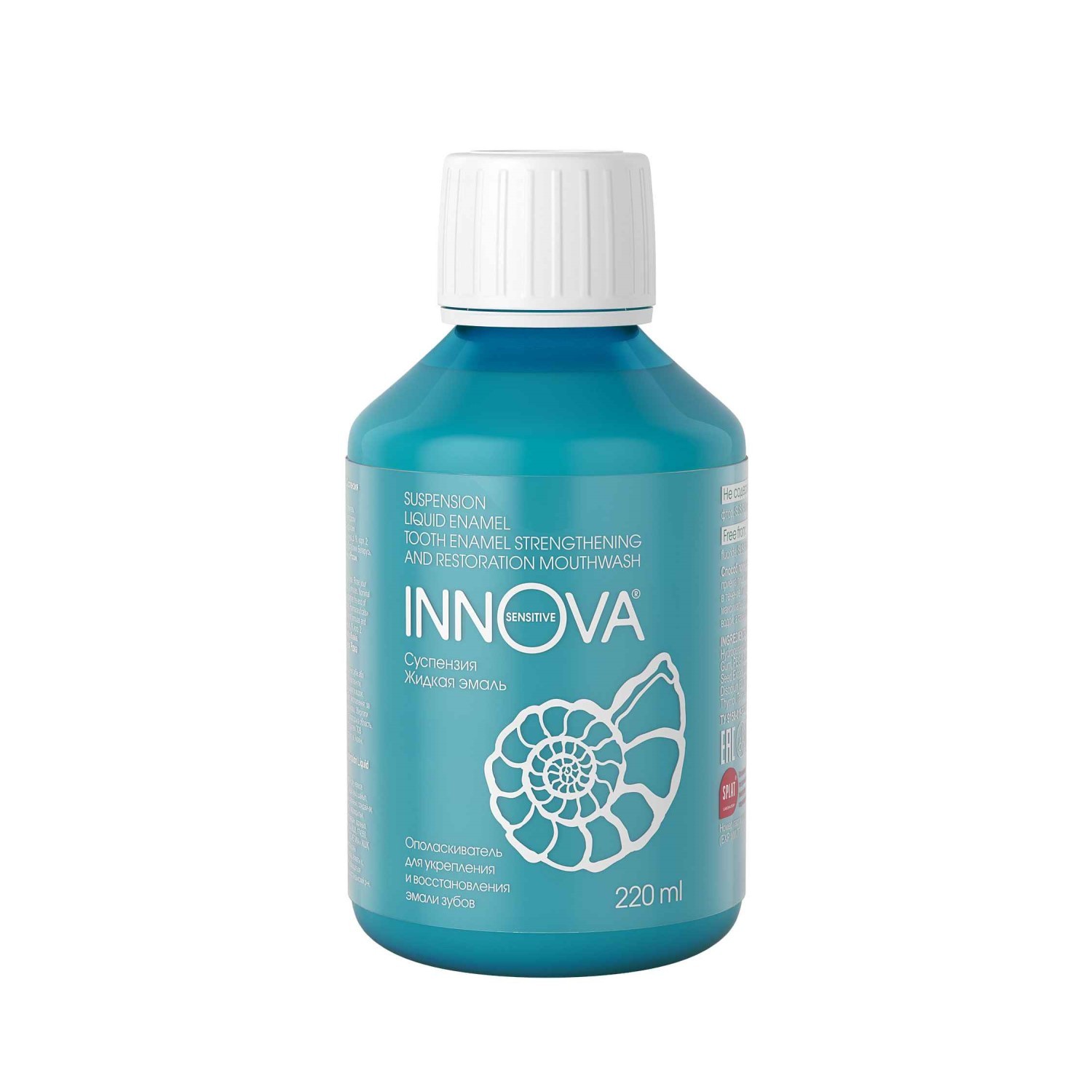 Innova ополаскиватель для полости рта Жидкая эмаль 220мл