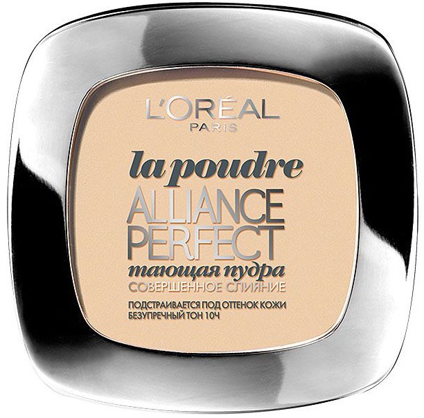 Компактная пудра LOREAL АЛЬЯНС ПЕРФЕКТ D3 Светло-бежевый золотистый