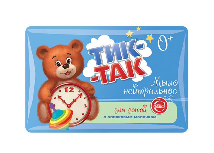 Тик-Так мыло детское 0+ с оливковым молочком 90 г
