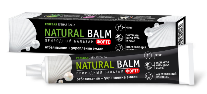 Природный бальзам профилактическая зубная паста natural форте отбеливание укрепление эмали 100 г