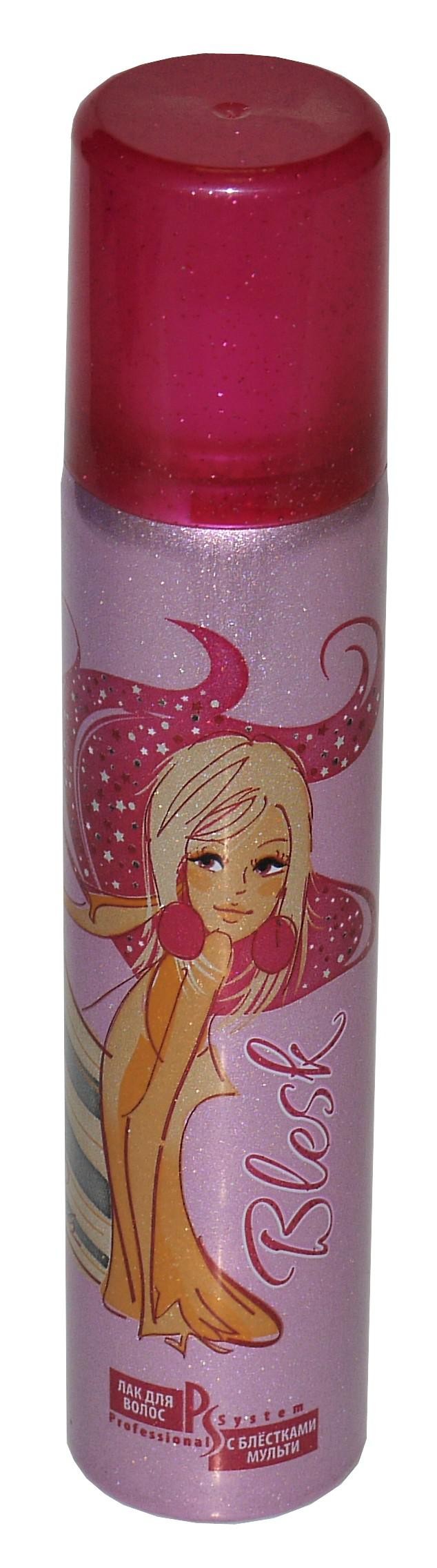 Лак для волос blesk с блестками 75 мл мульти