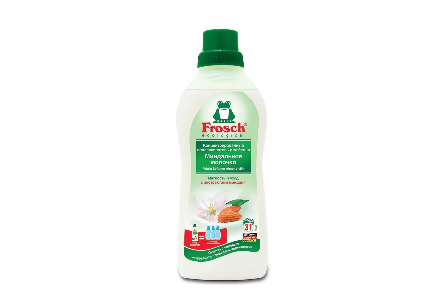 Frosch конц.ополаскиватель для белья (миндальное молочко), 0,75л