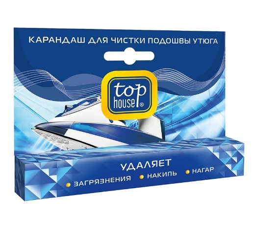 Top House карандаш для чистки подошвы утюга 32г