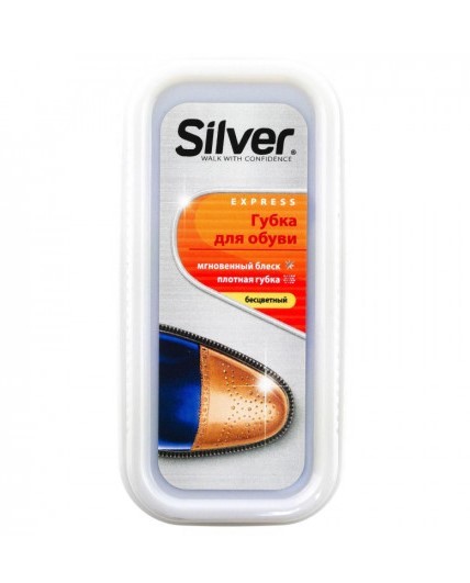 Silver губка для обуви придающая блеск прозрачный PS3001-03
