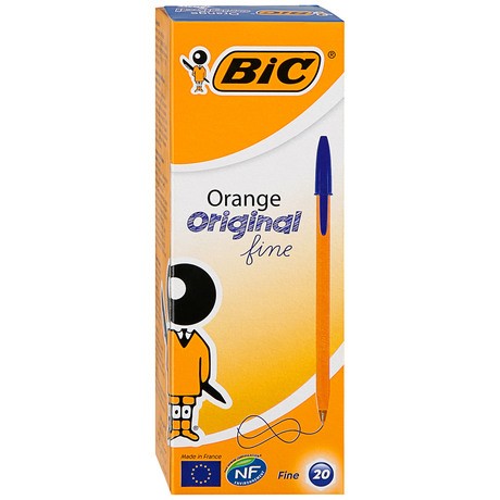 BIC Ручка 'Оранж Файн', 0.8 мм, син., (коробка 20шт)
