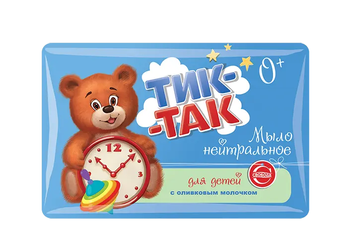 Тик-Так мыло детское 0+ с оливковым молочком 90 г