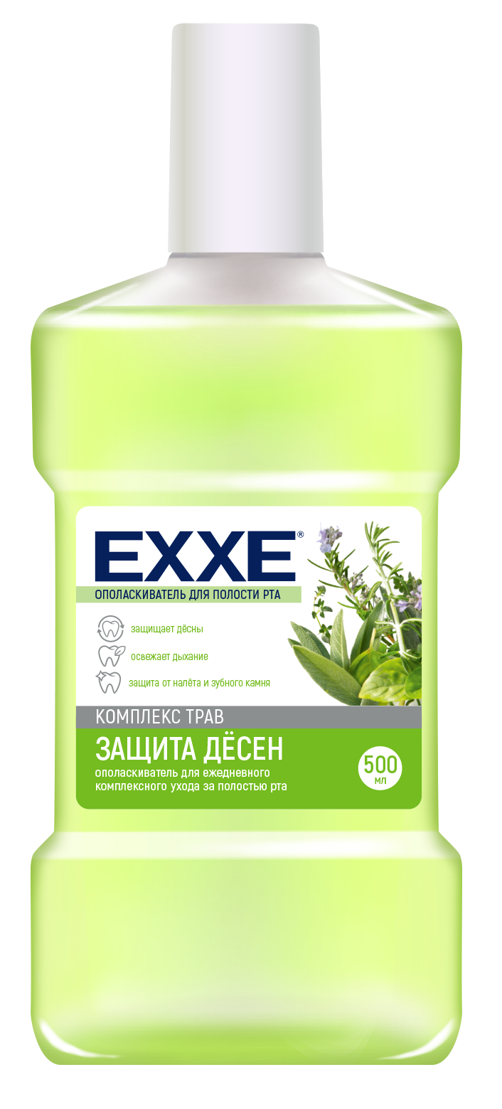 Exxeополаскиватель дляполостиртазащитадесензеленый500мл
