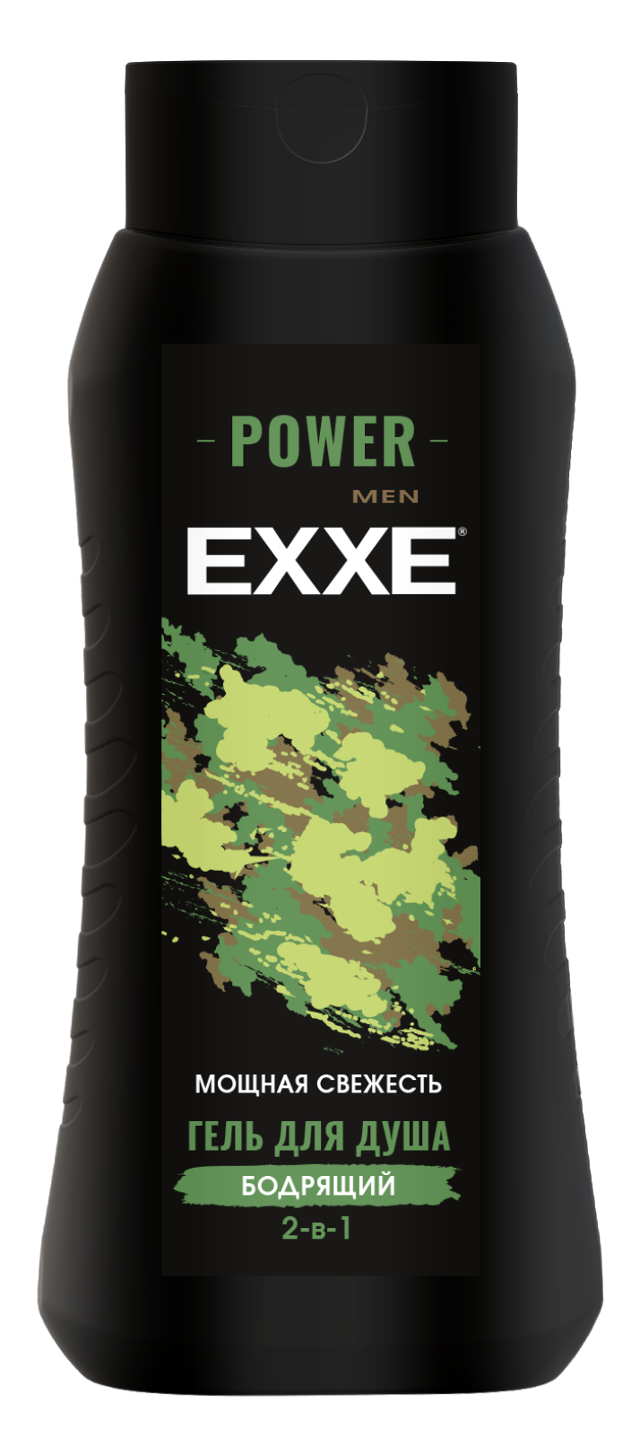 Exxe men гель для душа 2 в1 бодрящий power 400 мл