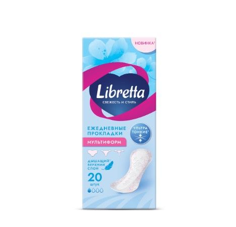 Libretta ежедневные прокладки свежесть и стиль мультиформ 60 шт new