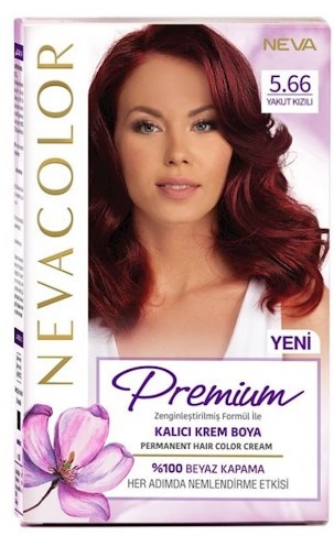 Nevacolor PRЕMIUM стойкая крем краска для волос 5.66 RUBY RED рубиново красный