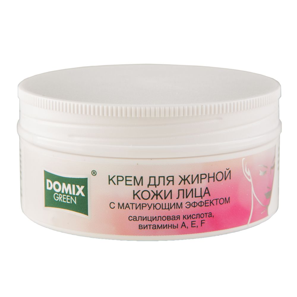 Domix крем для жирной кожи лица с матирующим эффектом с салициловой кислотой витаминами A, E, F 75 мл