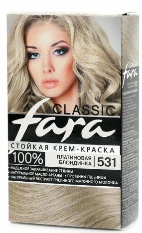 КЛ фара 531 краска для волос  платиновый блонд 6шт в кор