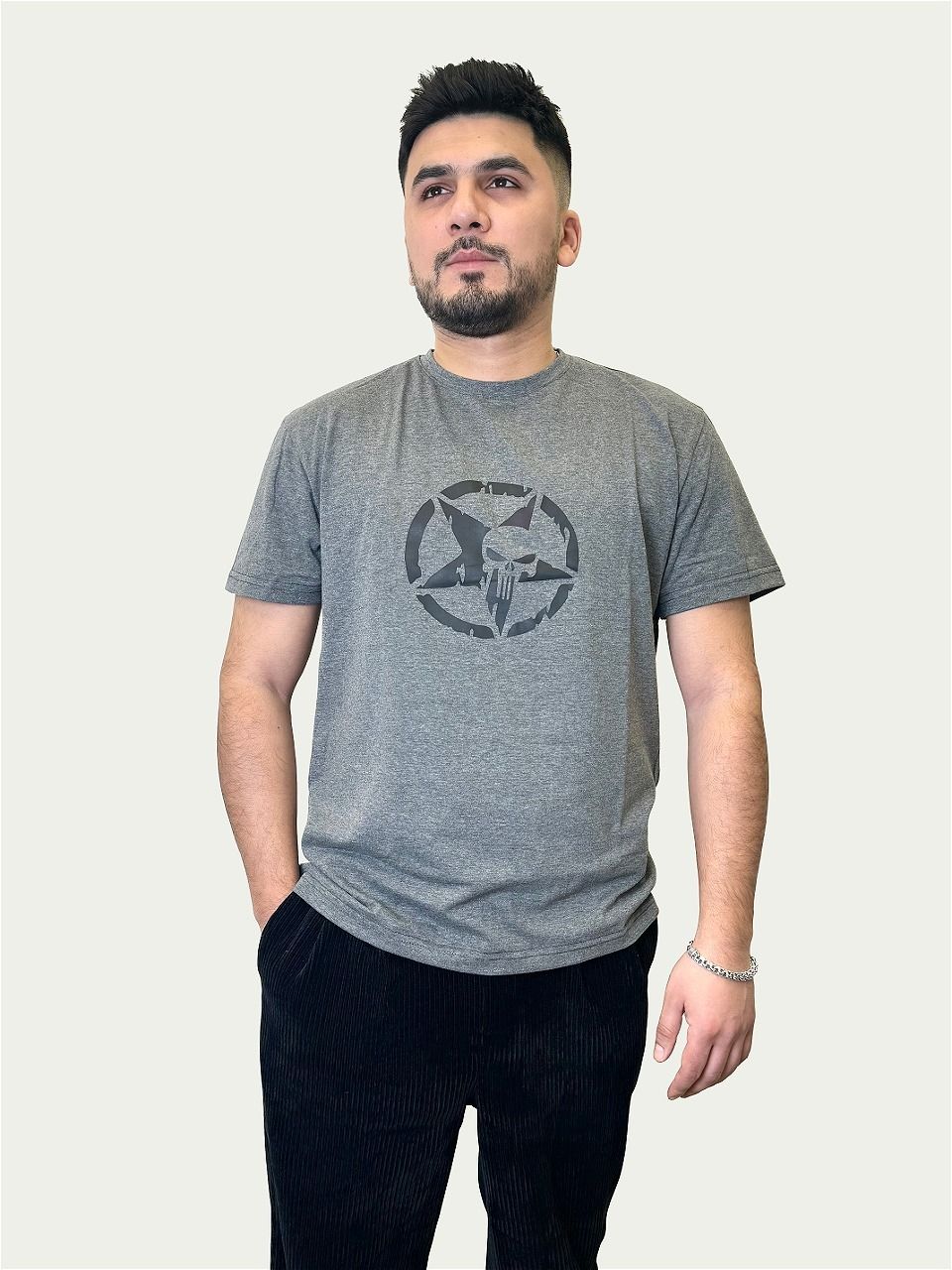 Black RamO Uniform Поло  MTO-006 Серый L