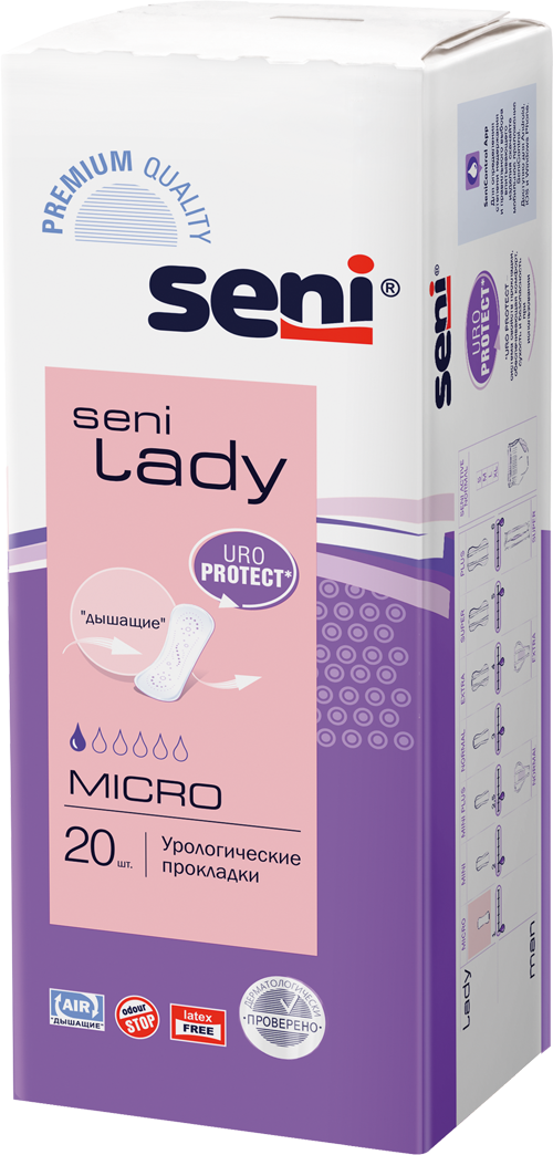 BELLA Прокладки урологические SENI LADY Micro 20шт