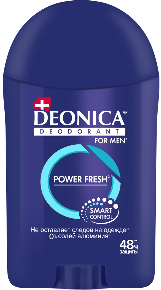 Deonica for men дезодорант стик power fresh 40 мл