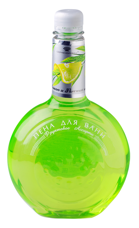 Фруктовое Ассорти пена для ванн лимон и зелёный чай 750 мл