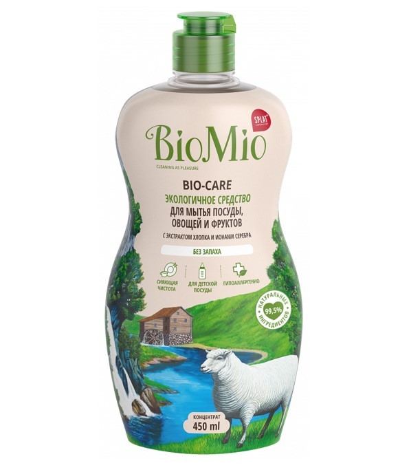 BioMio средство для мытья посуды без запаха 450мл