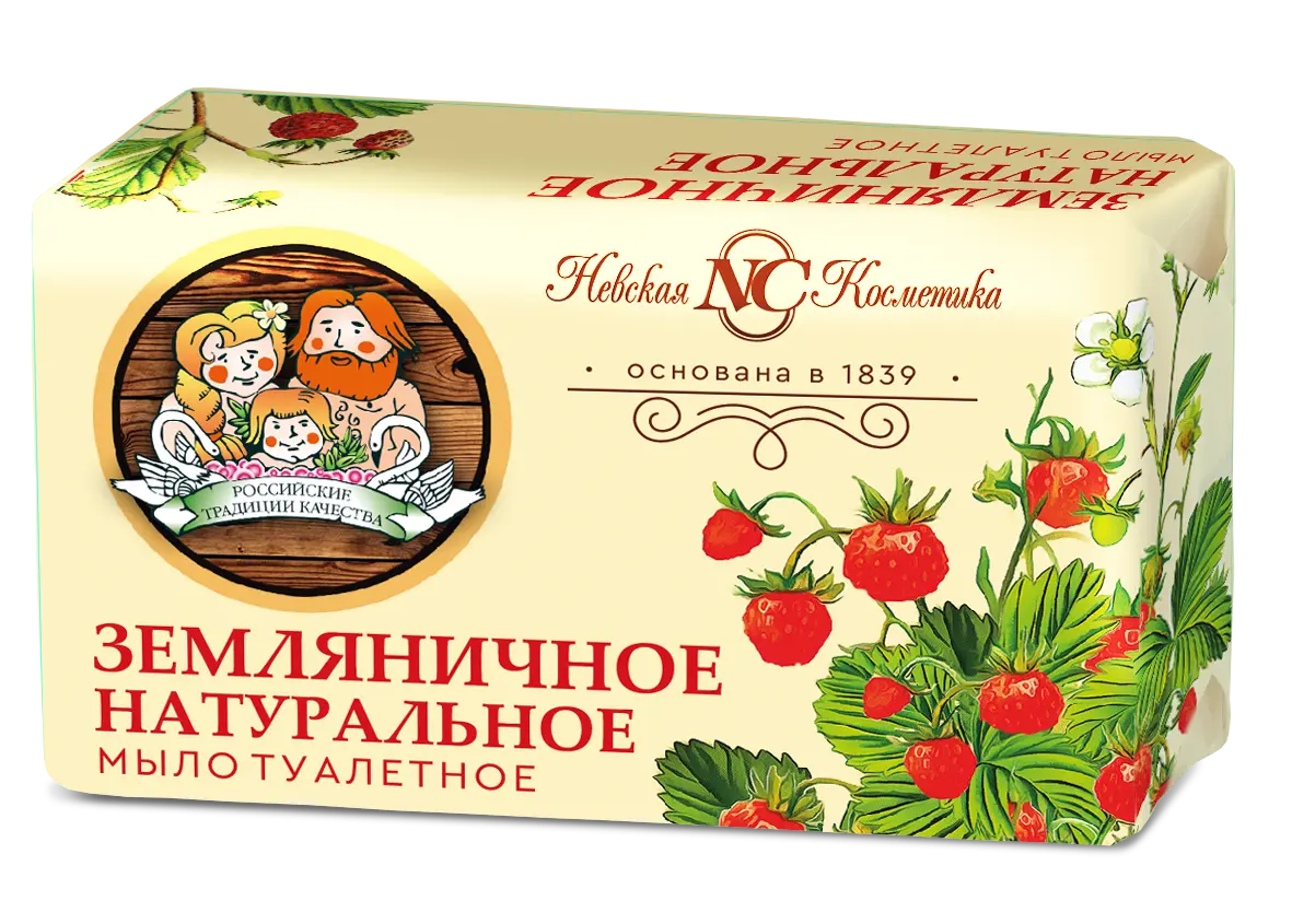 Невская Косметика туалетное мыло земляничное 180 г