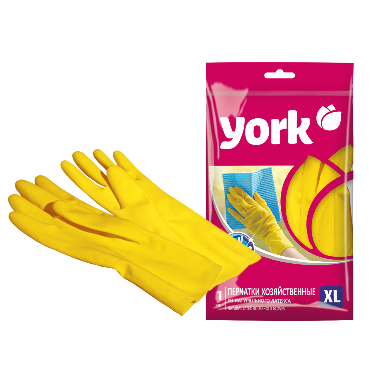 York перчатки резиновые xl