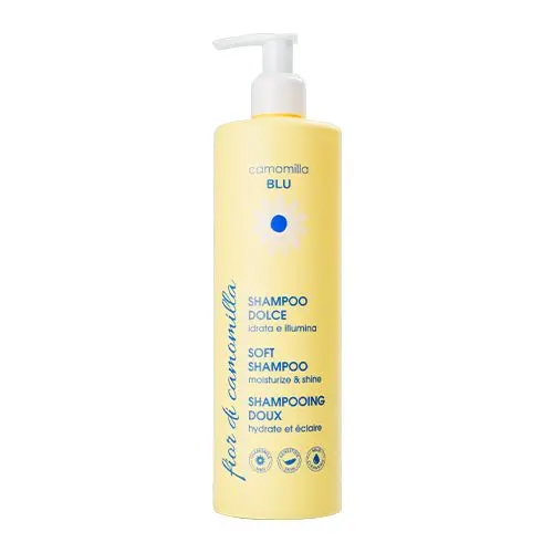 Camomilla Blu мягкий шампунь для волос увлажнение и блеск soft shampoo & 500 мл