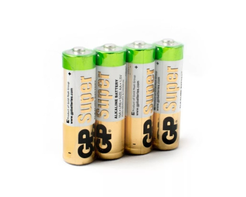 GP батарейки алкалиновые super alkaline АA/LR6 4 шт в пленке