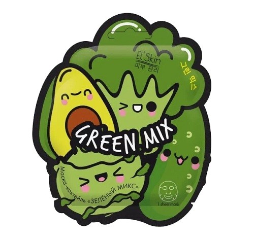 El` Skin маска коктейль зеленый микс