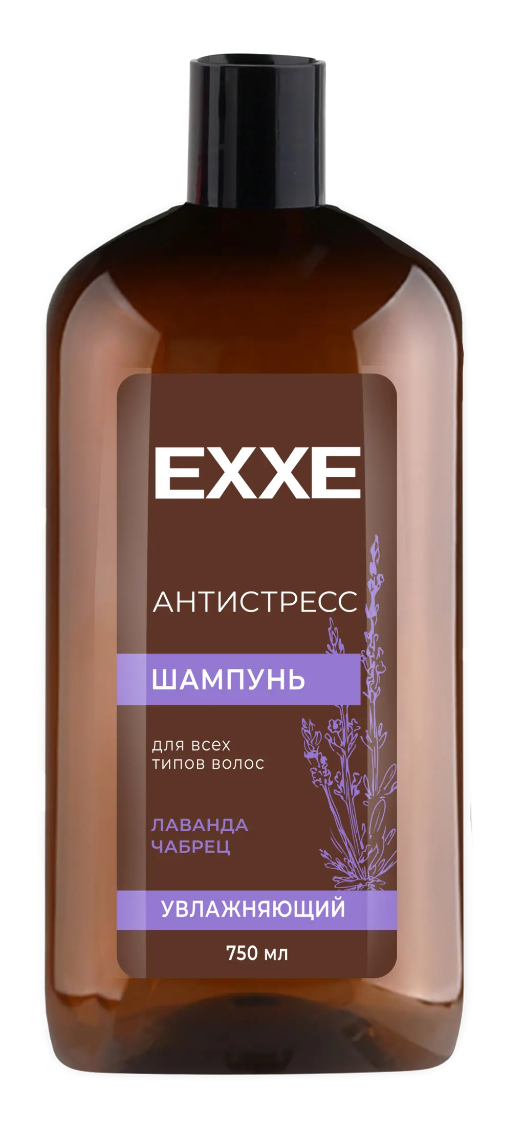 EXXE Шампунь 'Антистресс' Увлажняющий для всех типов волос, 750 мл