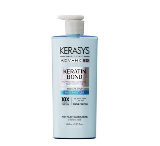 KeraSys Advanced кератин бонд бальзам шелковое увлажнение 600 мл